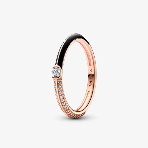 Foto de Anell Dual Negre i Pavé de Pandora ME 182528C01 de pandora
