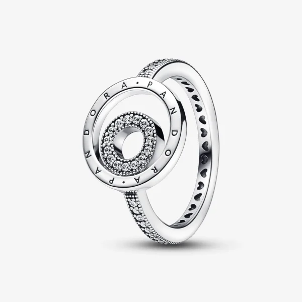 Foto de Anell Pandora Signature Logo Cercles Pavé 192316C01 de pandora