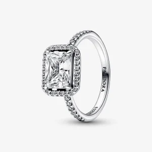 Foto de Anell Halo Rectangular Brillant 192391C01 de pandora