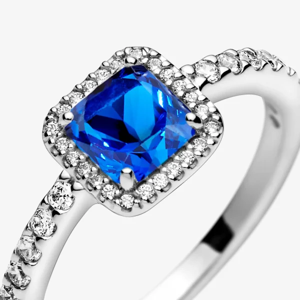 Foto de Anell de plata de llei Elegància Atemporal Blava Foto de Anell de plata de llei Elegància Atemporal Blava 198863C02 de pandora