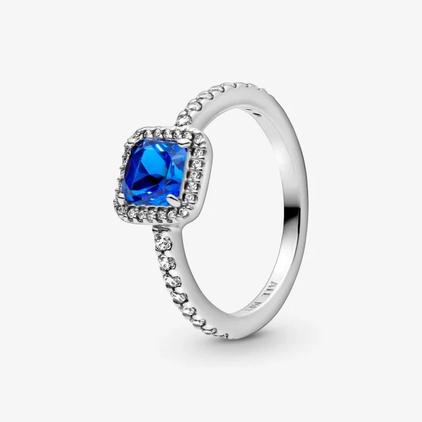 Foto de Anell de plata de llei Elegància Atemporal Blava Foto de Anell de plata de llei Elegància Atemporal Blava 198863C02 de pandora