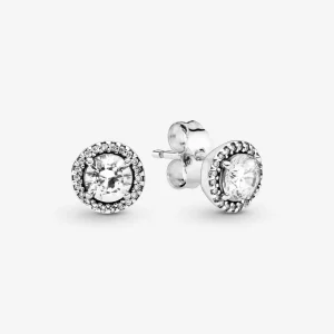 Foto de Arracades en plata de llei Elegància Clàssica 296272CZ de pandora