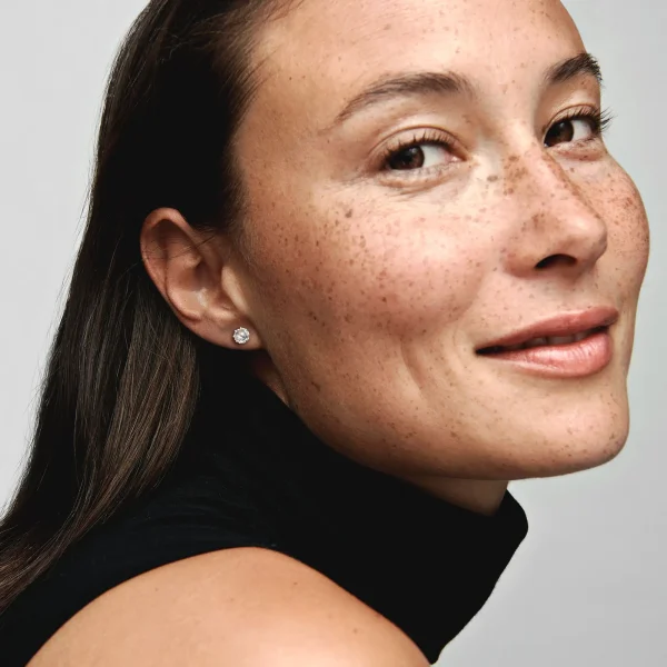 Foto de Arracades de botó Corona resplendor transparent 298311CZ de pandora