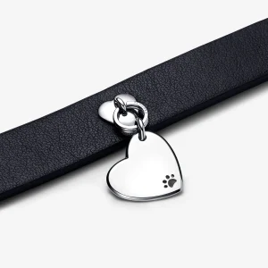 Foto de Collar per a mascotes de teixit vegetal negre sense cuir 312262C01 de pandora