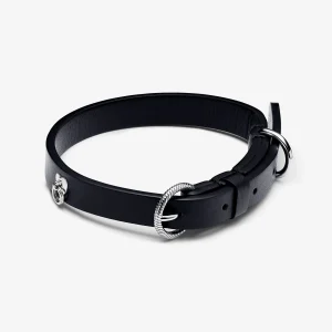 Foto de Collar per a mascotes de teixit vegetal negre sense cuir 312262C01 de pandora