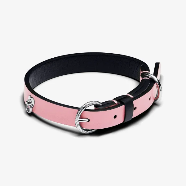 Foto de Collar per a mascotes de teixit vegetal rosa sense cuir 312262C02 de pandora