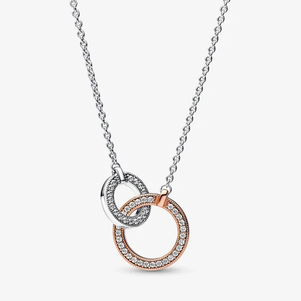 Foto de Collar Cercles Entrellaçats a Dos Tons Pandora Signature 382778C01 de pandora