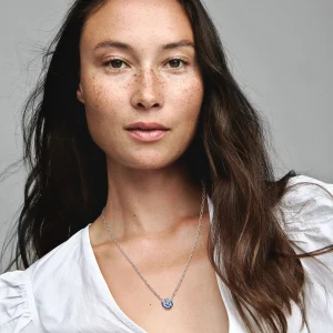 Foto de Collaret Flor Pensament Blau 390770C01 de pandora