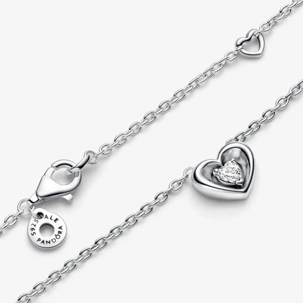 Foto de Collar Cor Radiant i Gema Flotant Foto de Collar Cor Radiant i Gema Flotant 392494C01 de pandora