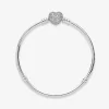 Foto de Polsera amb tanca de cor en pavé Foto de Polsera amb tanca de cor en pavé 590727CZ de pandora