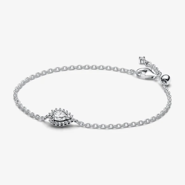 Foto de Polsera Halo Brillant Tall Pera Foto de Polsera Halo Brillant Tall Pera 593001C01 de pandora