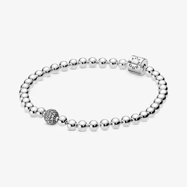 Foto de Polsera de comptes i pavé Foto de Polsera de comptes i pavé 598342CZ de pandora