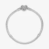 Foto de Polsera Moments Cadena de Serp Tancament Cor Mickey Mouse de Disney. 599299C01 de pandora