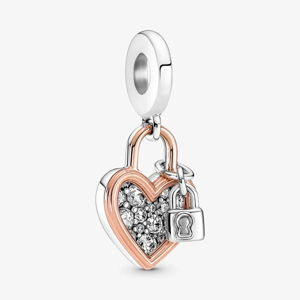 Foto de Charm Penjoll Doble Cadenat Cor 780087C01 de pandora