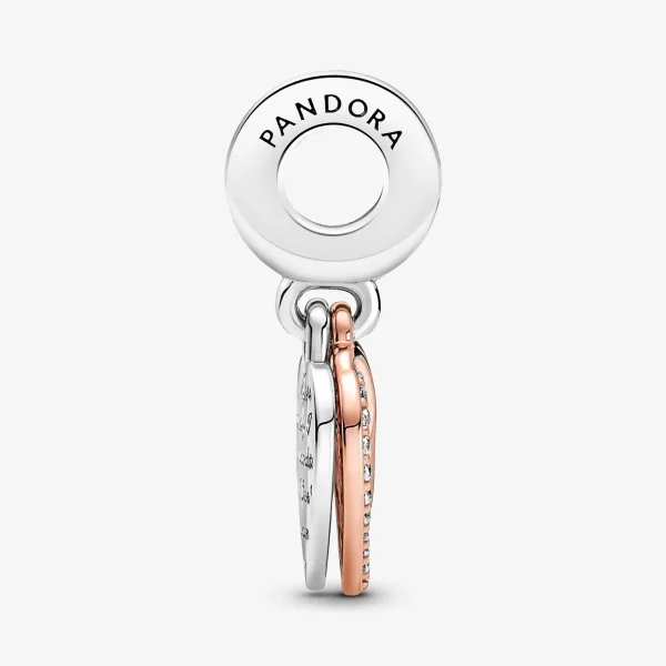 Foto de Charm Penjoll Doble Cors Entrellaçats Foto de Charm Penjoll Doble Cors Entrellaçats 781062C01 de pandora