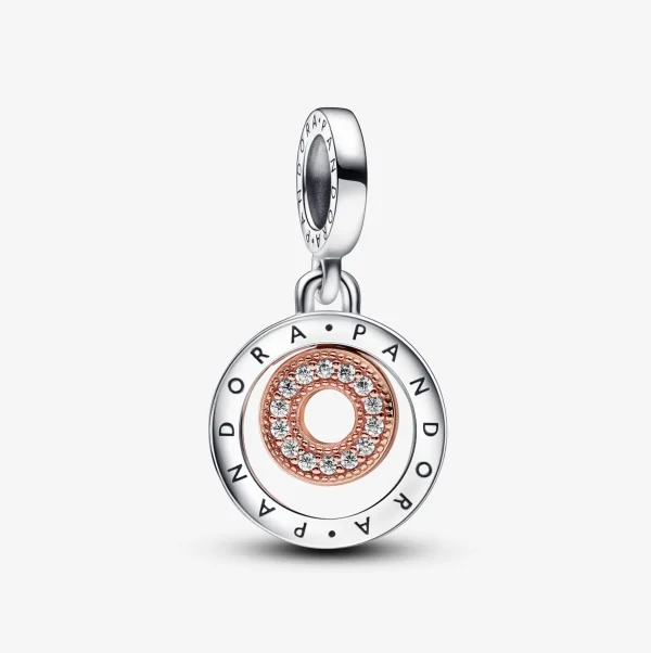 Foto de Charm Penjoll Cercles i Logotip a Dos Tons de Pandora 782287C01 de pandora