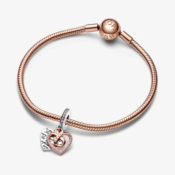 Foto de Charm Penjoll Doble Cor Infinit a Dos Tons Foto de Charm Penjoll Doble Cor Infinit a Dos Tons 782641C01 de pandora