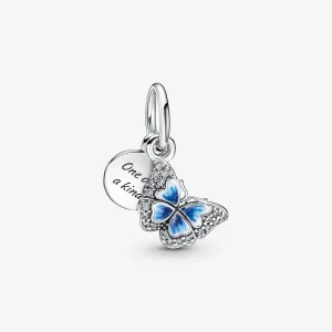 Foto de Charm Penjoll Doble Papallona Blava i Cita 790757C01 de pandora