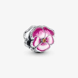 Foto de Charm Flor Pensament Rosa 790777C01 de pandora