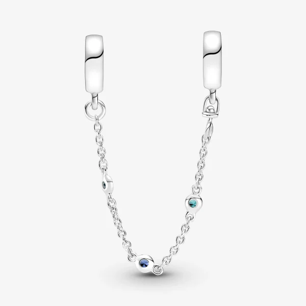 Foto de Cadena de Seguretat Tres Gemmes Blaus Foto de Cadena de Seguretat Tres Gemmes Blaus 791688C01 de pandora