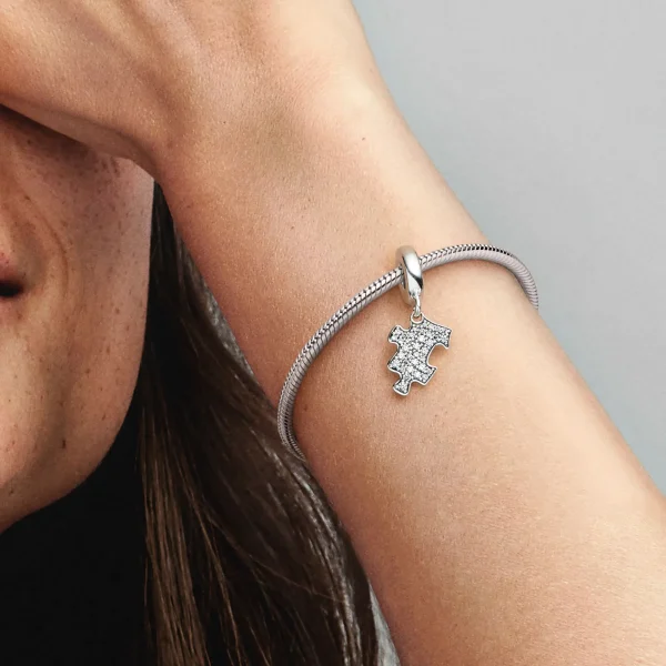 Foto de Charm Penjoll Peça de Trencaclosques Brillant Foto de Charm Penjoll Peça de Trencaclosques Brillant 792241C01 de pandora