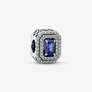Foto de Charm Rectangular Nivellat Brillant Blau 792385C01 de pandora