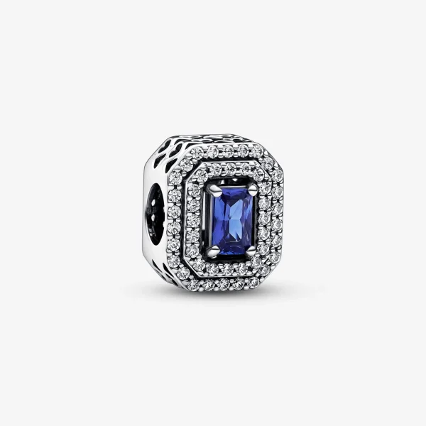 Foto de Charm Rectangular Nivellat Brillant Blau 792385C01 de pandora