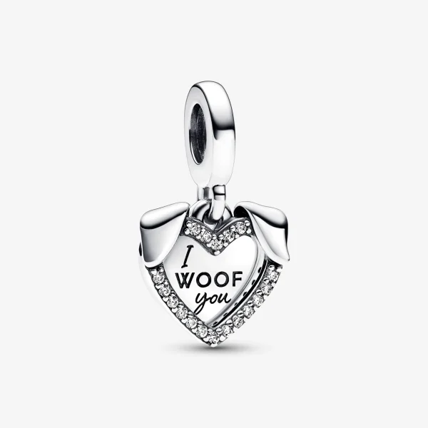 Foto de Charm Penjoll Doble Cor i Gos Foto de Charm Penjoll Doble Cor i Gos 792647C01 de pandora