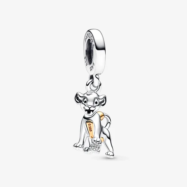 Foto de Charm Penjoll Simba 100 aniversari de Disney amb Diamant sintètic 0.009 ct TW GHI SI1 792749C01 de pandora