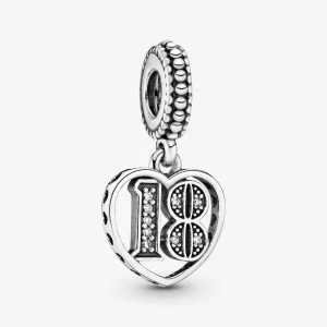 Foto de Charm penjant de plata de llei 18 Anys d'Amor 797262CZ de pandora