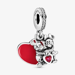 Foto de Charm penjant en plata de llei Minnie i Mickey amb Amor 797769CZR de pandora