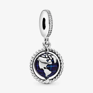 Foto de Charm penjant en plata de llei Globus Giratori 798021CZ de pandora