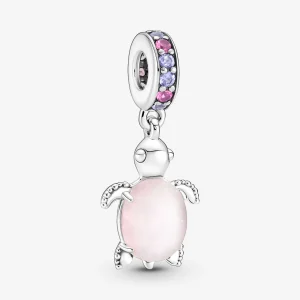Foto de Charm Penjoll Tortuga Marina Cristall de Murano Rosa 798939C02 de pandora